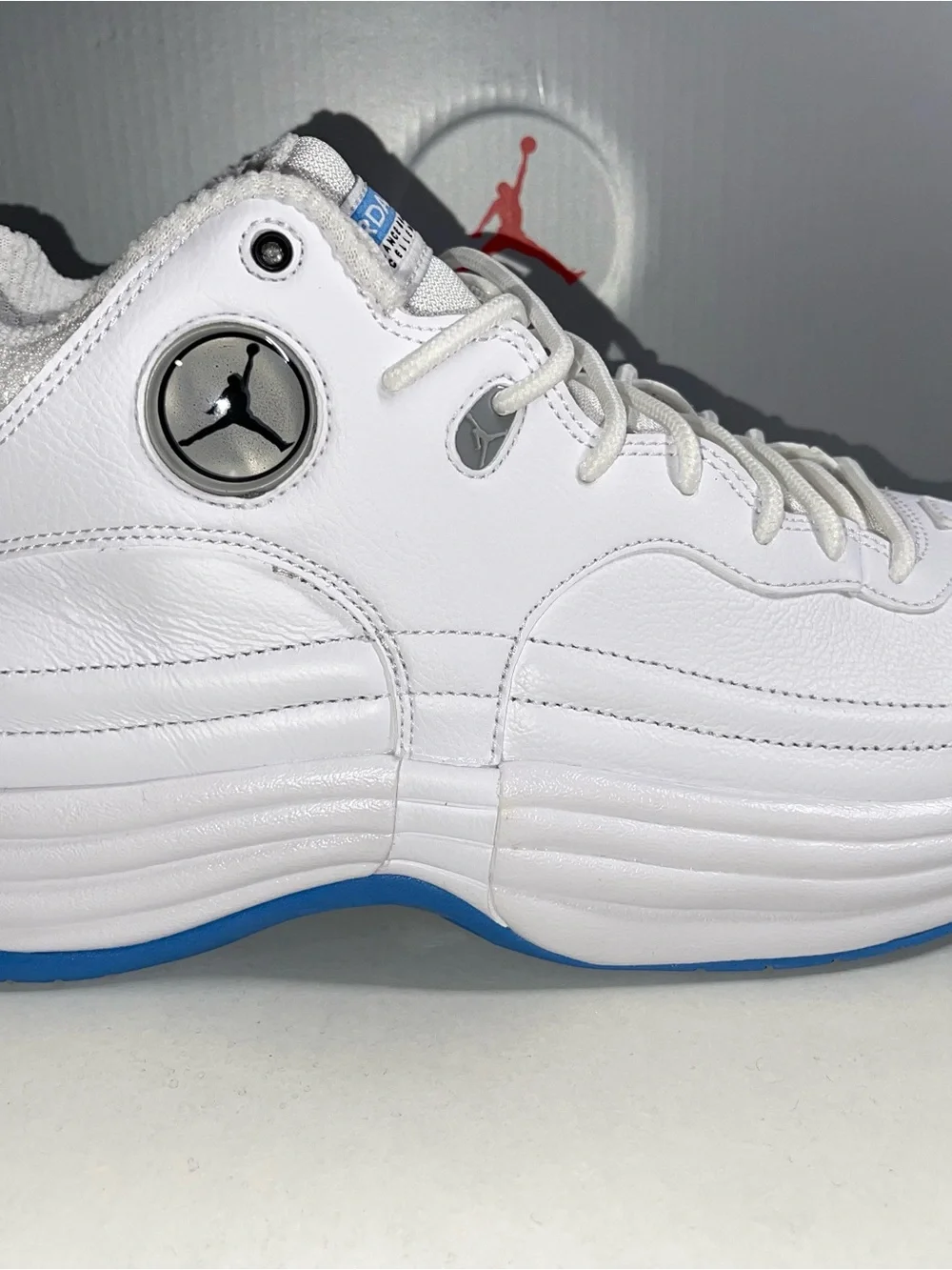 Jordan Jumpman Team 1 White University Blue Shoes / 9
